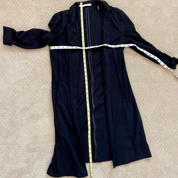 HAVE Women's Black Open Front Long Cardigan Sweater-Size S - Picture 7 of 8